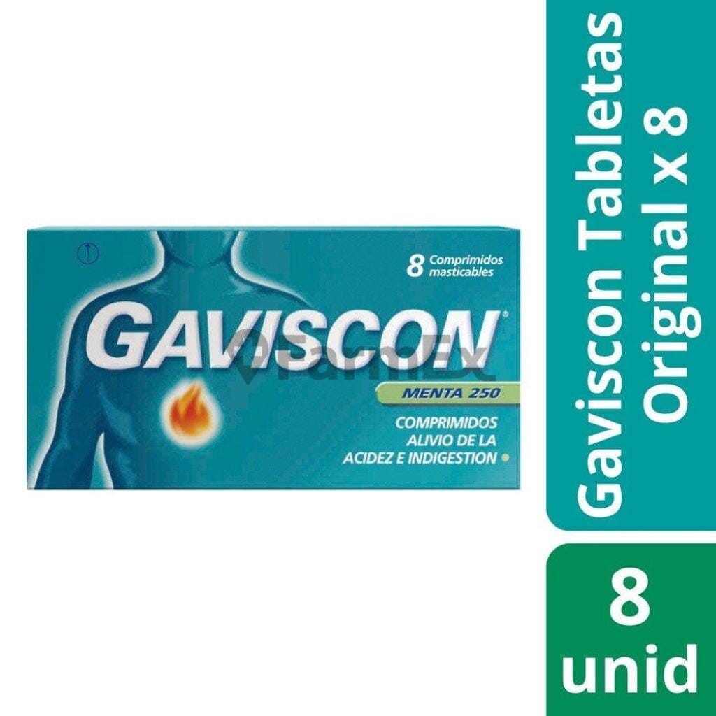 Gaviscon Sabor Menta x 8 comprimidos Farmex-VidaTres-Persistente